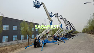 10m 12m 14m 15m 16m Trailer Articulated Small Aerial Mobile One Man Lift Small One Man Lift Compact <b>Towable</b> Aerial Lift - Product Image 2