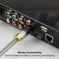 Câble à fibre optique Toslink transparent professionnel M/M, cordon audio numérique à fibre optique pour barre de son, téléviseur, système de cinéma maison