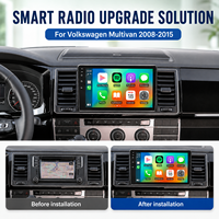 Autoradio Android 9 pouces IPS avec CarPlay, Android Auto, DSP intégré, WiFi 5 GHz, USB pour Volkswagen Multivan 2008-2015