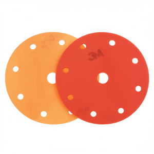 TTAKE Sanding <b>Discs</b> 150mm Velcro Backing Fibre Abrasive <b>Discs</b> for Wood <b>Metal</b> Polishing - Product Image 2