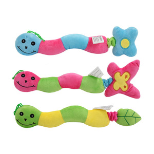Jouet à mâcher couineur pour chien en peluche de luxe tricolore Coccinelle, écologique, pour usage quotidien, fournitures pour animaux de compagnie en gros - Product Image 6