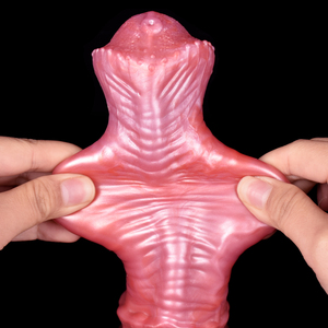 YOCY Fantasy Horse Pénis Sleeve Côtelé Silicone <span class=keywords><strong>Grande</strong></span> <span class=keywords><strong>Gaine</strong></span> Avec Anneau Anti-Chute Sex Toys Pour Hommes Cock Agrandissement & Extender - Product Image 4