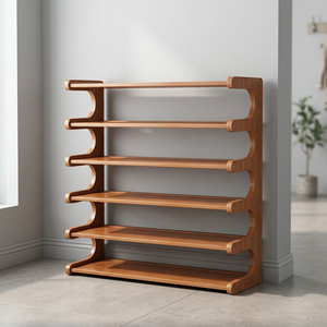 Zapatero Metálico Económico de Múltiples Niveles, Almacenamiento Moderno para el Hogar con Puerta Antipolvo, Diseño Simple para Muebles de Sala de Estar - Product Image 2