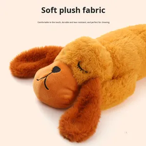 Giocattoli Calmanti per Animali Domestici, Peluche con Suoni, Simulazione Battito Cardiaco, Aiuto per Ansia e Sonno, Compagno Giocoso Squittente per Cuccioli - Product Image 3