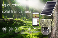 Caméra de sécurité solaire 4G LTE de camouflage pour extérieur, sans fil, 3MP, vision nocturne à 360°, audio bidirectionnel, stockage cloud, vente en gros