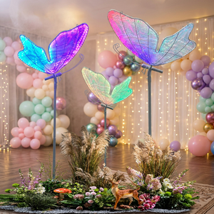 <span class=keywords><strong>Farfalle</strong></span> Luminose RGB Elettriche per Palcoscenico, Lampadari a Forma di Farfalla, Luci LED per Passaggi e Strade, Decorazioni Durevoli per Matrimoni ed Eventi - Product Image 1