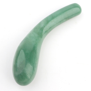 प्राकृतिक रोज क्वार्ट्ज क्रिस्टल वक्र Dildo मालिश योनि की छड़ी - Product Image 2