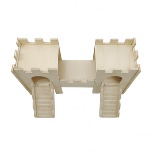 Grand pont <span class=keywords><strong>de</strong></span> repose-fenêtre détachable pour petits animaux Château <span class=keywords><strong>de</strong></span> lapin en bois Cochons Cachette Tunnel Playhouse <span class=keywords><strong>Maison</strong></span> solide pour animaux <span class=keywords><strong>de</strong></span> compagnie - Product Image 6