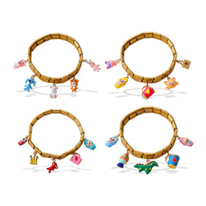 สร้อยข้อมือการ์ตูนน่ารัก โลหะผสมสังกะสี เครื่องประดับผู้หญิง ของขวัญแฟชั่น สร้อยข้อมือจี้ ดีไซน์ไม่สมมาตร สไตล์หลากหลายองค์ประกอบ - Product Image 5