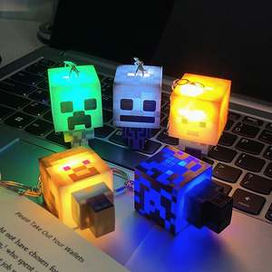 Nuevo Llavero Creativo 3D de Acrílico con Mosquetón de Minero, Linterna LED Impermeable, Juguete Pequeño Brillante de Dibujos Animados, Colgante Personalizado para Bolsa - Product Image 2