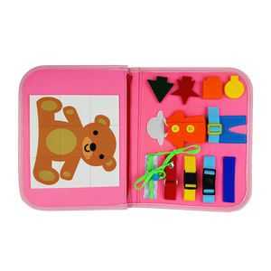 Prezzo di fabbrica low MOQ pink felt Montessori busy board alphabet e mermaid cover design per bambine - Product Image 5