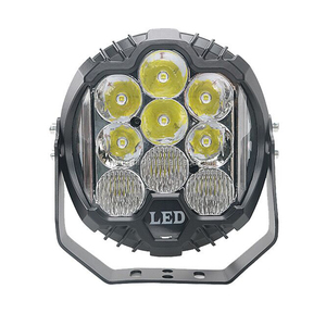 Accesorios de Iluminación para Automóviles Súper Brillantes, Luz de Trabajo LED de 5 Pulgadas, Doble Color Amarillo y Blanco, Focos, <span class=keywords><strong>Barra</strong></span> de Luz LED de 10-60V, Faros Delanteros - Product Image 2