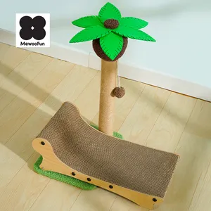 MewooFun 2 In1 Cat Scratching Post Pet Cat Scratch Board Scratcher For Cats