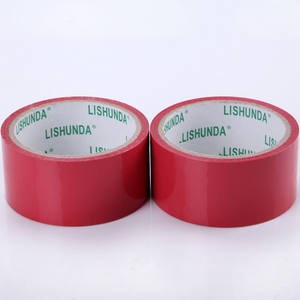 Ruban d'étanchéité de boîte multicolore ruban adhésif de colle acrylique en rouge bleu vert jaune blanc noir marron rubans colorés - Product Image 3