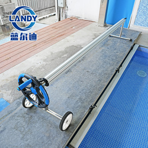 เครื่องม้วนเก็บผ้าคลุมสระว่ายน้ำ Landy ทำจากอลูมิเนียมอัลลอย รับน้ำหนักได้ 50 กก. แบบม้วนมือ สำหรับสระว่ายน้ำ - Product Image 2