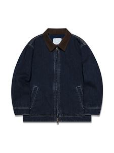 Veste en jean respirante imperméable pour garçon, personnalisée ODM/OEM 2025, lavée à la pierre, <span class=keywords><strong>marron</strong></span> avec col à carreaux - Product Image 3