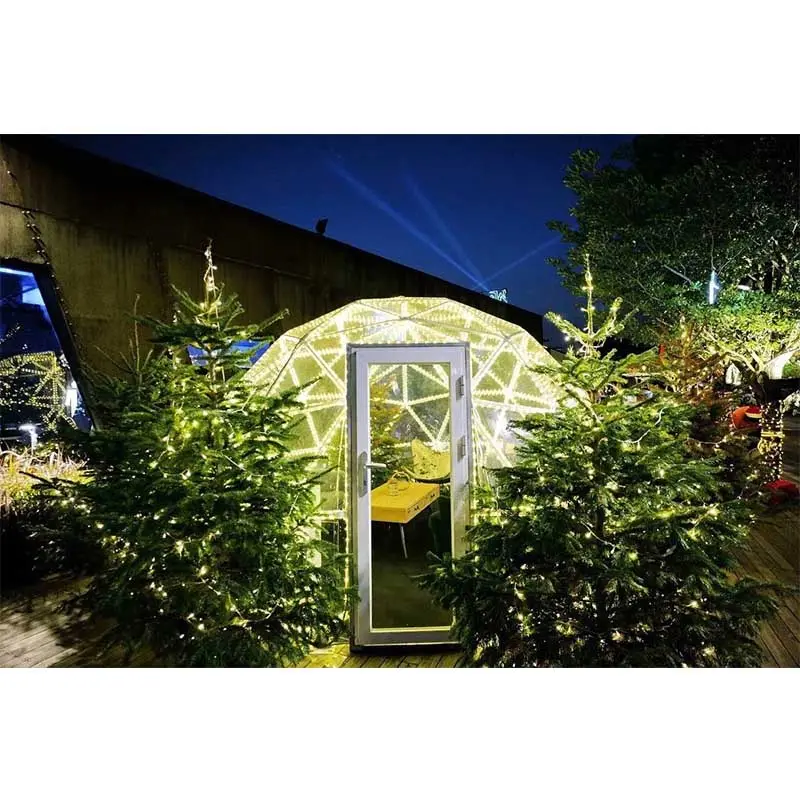 Geodesic Dome Tent Clear PVC Cover Garden Plastic igloo