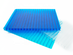 Policarbonato Matériau de toiture Feuille de policarbonato Feuille creuse en polycarbonate alvéolare avec protection UV - Product Image 2