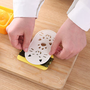 Ensemble de fabricant de <span class=keywords><strong>suchi</strong></span> chat de dessin animé avec Nori Cutter Kit De Accesorios De Cocina Bento accessoires bricolage outils de cuisine fabricant de boules de sushi - Product Image 6