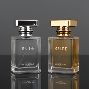 Wholesale Custom Luxury Square Glass Design <b>Perfume</b> Spray <b>Bottle</b> 30ml 50ml 100ml Empty Clear Crimp <b>Perfume</b> <b>Bottle</b> - Product Image 1
