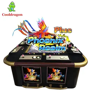 10 jogadores peixe máquina de jogo de mesa armário arcade, vídeo game, phoenix realm, jogo de peixe