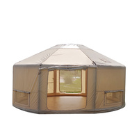 Carpa Mongol Mushe de Una Sola Capa para las Cuatro Estaciones, Apertura Automática Rápida, para 6-8 Personas, Impermeable, Resistente a los Rayos UV, Portátil, para Exteriores