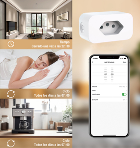 10A Voice <strong>Remote</strong> Controlled Electric <strong>Plug</strong> 240v Graffiti Wifi Timer Switch Smart Socket Brazil Home Wifi Smart <strong>Plug</strong> - Product Image 4