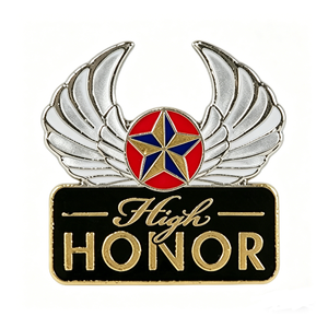 Badge Métallique Personnalisé UV en Émail Dur Haute Qualité, Motif Croix Plaqué Or et Argent, pour la Fête des Pères, Récompense d'Honneur - Product Image 1