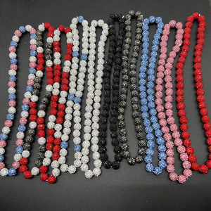 Venta de fábrica Unisex equipo de béisbol ajustable regalos collar de béisbol para atletas jugadores collar de béisbol con cuentas de diamantes de imitación - Product Image 3