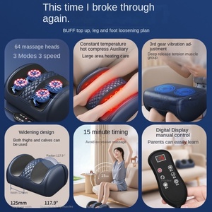Masajeador de Piernas y Pantorrillas con Función de Temporizador, Máquina de Terapia de Amasamiento con Compresa Caliente para Pedicura y Masaje Completo de Piernas y Pies - Product Image 2