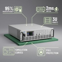 Fuente de Alimentación CC Bidireccional PBS 2500-80L 500V 80A 12kW con Simulación de Batería para Pruebas Bidireccionales CC/CC y de Paquetes de Baterías
