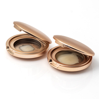Mini récipient de poudre compact vide 2/4/12ml rond en plastique petit classique or Blush conteneur emballage étui de poudre de maquillage