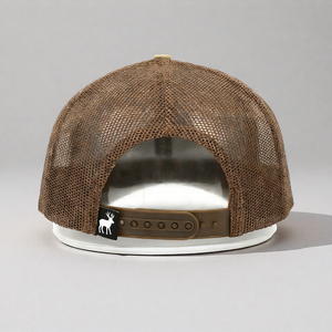 Casquettes de baseball personnalisées avec logo professionnel, 6 panneaux, structure adulte, camouflage arboric, 112 coton, patch en cuir, étiquette tissée - Product Image 6