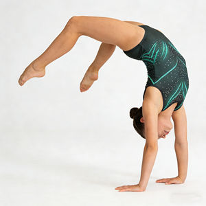 <span class=keywords><strong>Ropa</strong></span> de Gimnasia y Danza para Niñas de Alta Calidad con Pedrería Personalizable, 100% Nailon, Impresión Digital - Product Image 5