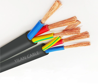 Câble souple en cuivre à 3 conducteurs, usage industriel et maritime, 0,5-16 mm, 10-22 AWG, H07RN-F, H05RN-F, RVV, IP65, 300V-1000V