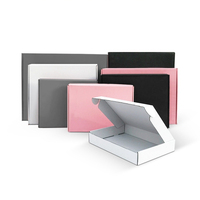 Emballage en carton ondulé personnalisé de luxe, boîtes d'expédition en papier rigide avec feuille d'or, insert en papier artistique, laminage mat