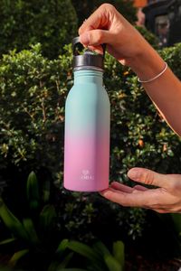 Single-layer Sport Stainless <b>Steel</b> Water <b>Bottle</b> with Flip Straw Lid Portable Outdoor Sports Flask for Gym, Cycling Custom Logo - Product Image 6
