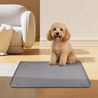 Tapis pliable antidérapant pour protéger le sol, sans odeur, imperméable, en silicone, pour gamelles d'eau et de nourriture pour animaux de compagnie