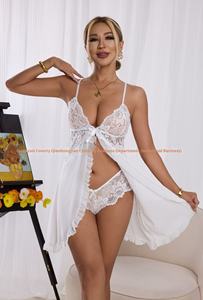 Lencería Sexy con Tirantes <span class=keywords><strong>de</strong></span> Encaje y Escote en V para <span class=keywords><strong>Mujer</strong></span>, Estilo Europeo Americano, Cintura Elástica, Multicolor, Venta al por Mayor para <span class=keywords><strong>Amazon</strong></span> - Product Image 2