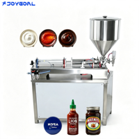 Machine de remplissage semi-automatique à piston pneumatique à tête unique pour pâtes visqueuses et sauces, machine de remplissage quantitatif pour petites entreprises