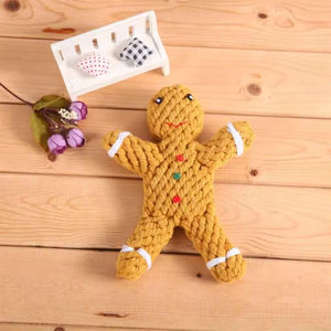 Juego de juguetes de cuerda para perros de Navidad, regalo que incluye un nudo, un muñeco de nieve y un copo de nieve, juguetes para masticar perros, movimiento interactivo, juguetes para mascotas - Product Image 6