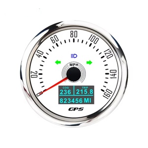 <span class=keywords><strong>Compteur</strong></span> de <span class=keywords><strong>vitesse</strong></span> <span class=keywords><strong>GPS</strong></span> 85mm 0-200 km/h Odomètre avec TRIP ODO avec rétroéclairage 7 couleurs pour voiture bateau RV <span class=keywords><strong>moto</strong></span> tracteur 12V 24V - Product Image 4
