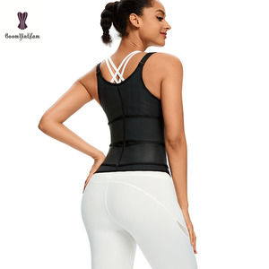 Double contrôle du ventre Body Shaper <span class=keywords><strong>Fajas</strong></span> Colombians Latex Sashes 25 Steel Boned Waist Trainer Slimming Girdle With Vest for Woman - Product Image 5