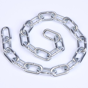 スチールリンクチェーン溶接ロングショート亜鉛メッキチェーンDIN5685 <span class=keywords><strong>DIN763</strong></span>通常製造 - Product Image 3