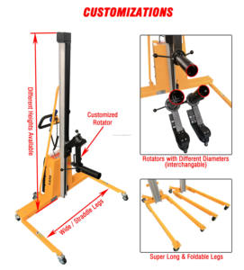 איכות טובה באיכות טובה רול טיפול 100 150 200 250 300 ק "ג מיני stacker עם הרמה 1.5 מ '1.7 מ' 1.8 מ '2m גבוה - Product Image 6