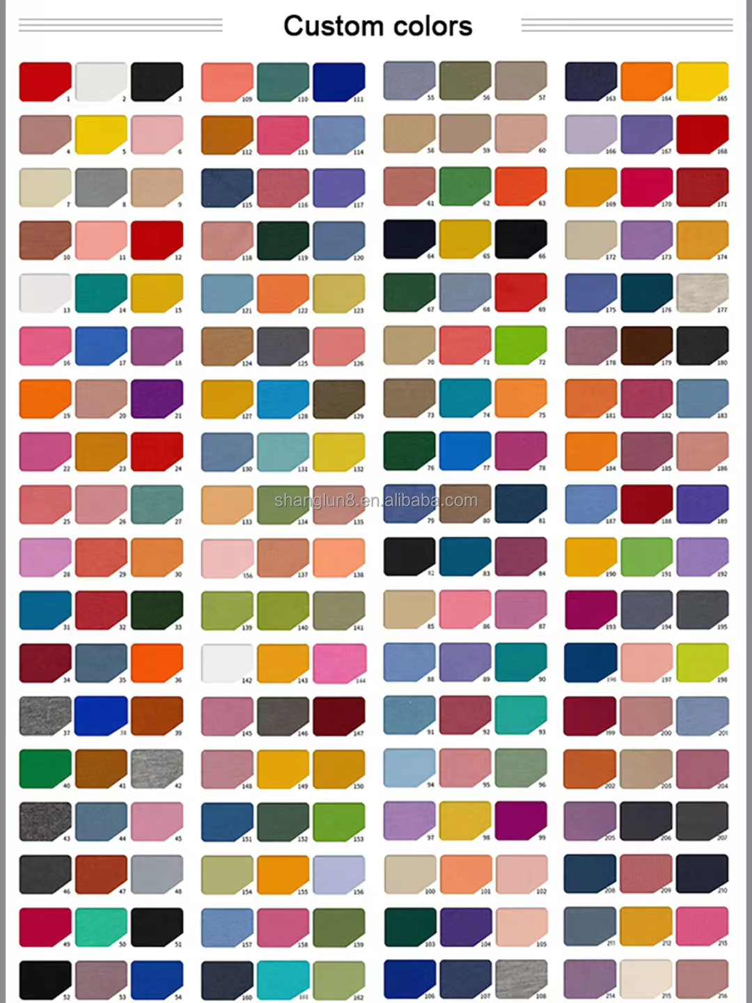 Couleurs personnalisées ou existantes