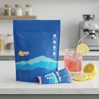 Mélange de boisson électrolytique à la créatine monohydrate de marque privée, saveur limonade, 20 sachets en poudre, complément alimentaire pour adultes