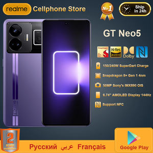 สมาร์ทโฟน Realme GT Neo5 GT Neo 5 ชิปเซ็ต Snapdragon 8+ Gen 1 รองรับชาร์จเร็ว 150/240W Super Charge หน้าจอ AMOLED 6.74 นิ้ว ความละเอียด 1.5K 144Hz กล้องหลัง 50MP IMX890 - Product Image 2