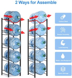 Nhiệm Vụ Nặng Nề 5 Gallon Chai Nước Jug Chủ Rack Hiển Thị Đứng Cho Bạn Bè Lưu Trữ Cao Cấp Sàn Chai Nước Lưu Trữ Đứng - Product Image 3