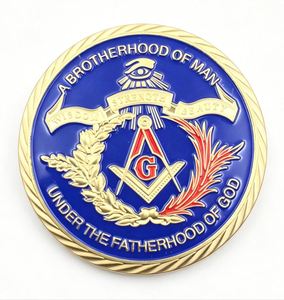 Vente chaude transfrontalière : Médaille commémorative en cuivre plaqué et pièce émaillée personnalisées pour événements d'entreprise et cadeaux promotionnels - Product Image 1